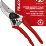 Felco F2 Pruning Shears – 9.25″ Swiss-Made Garden Clippers