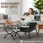 Welnow Lazy Chair with Ottoman