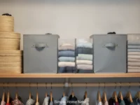Top closet shelf organizer